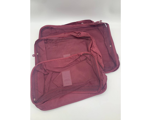 Набор дорожных БОРДОВЫЙ  органайзеров Secret Pouch. (100)