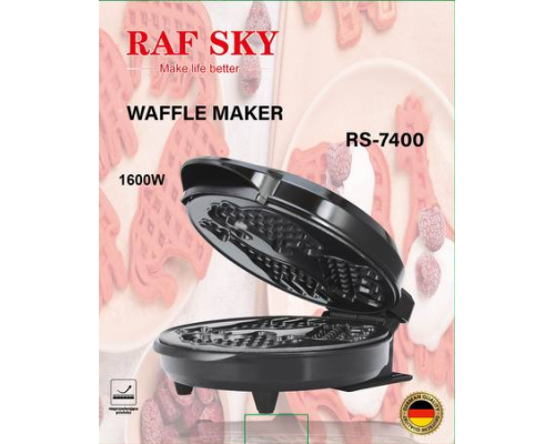 Вафельница Animal Shape Waffle Maker Machine Non-Stick BLACK (10)