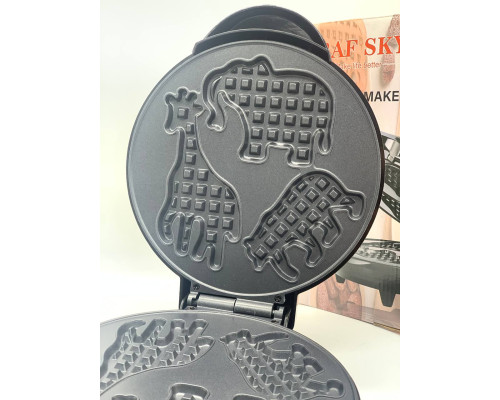 Вафельница Animal Shape Waffle Maker Machine Non-Stick BLACK (10)