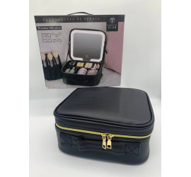 Портативная косметичка с зеркальцем и подсветкой Make Up BLACK (12)