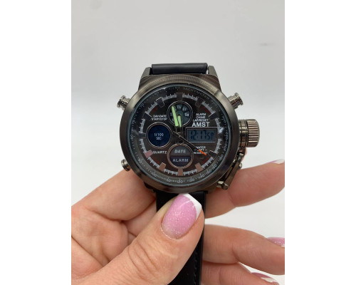 Часы AMST Watch ЧЕРНЫЕ (200)