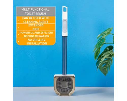 Туалетный ершик для унитаза с гнущейся силиконовой щеткой Toilet Liquid brush (150)