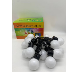 Гирлянда светодиодная 20 шт 5 м WARM Bulbs Теплый цвет, работает от  USB  (20)