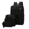 Рюкзак, сумка, клатч, набор 3 в 1 Backpack BLACK (100)