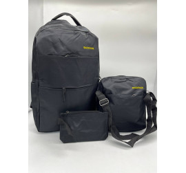 Рюкзак, сумка, клатч, набор 3 в 1 Backpack BLACK (100)
