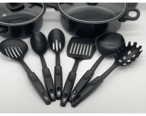 Набор посуды 13 предметов Dessini Regina 2103 BLACK (10)