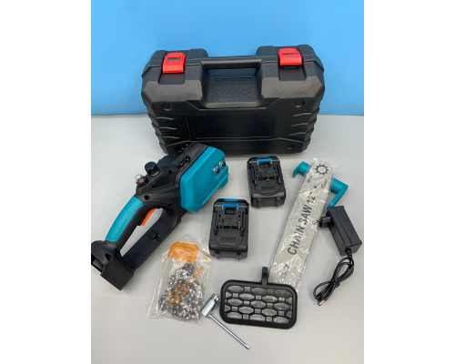 Аккумуляторная цепная пила 12 дюймов Electric SAW BLUE (4)