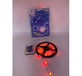 Светодиодная лента LED RGB 5м с пультом и блоком питания (100)