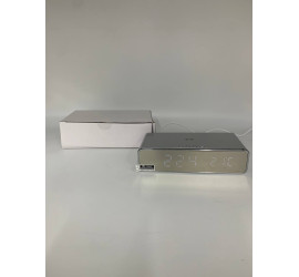 Цифровые часы с беспроводной зарядкой Digital clock wireless charging (40)