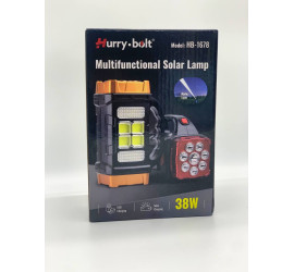 Фонарь аккумуляторный LED Hurry Bolt HB-1678 с солнечной панелью (40)