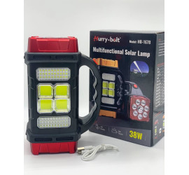 Фонарь аккумуляторный LED Hurry Bolt HB-1678 с солнечной панелью (40)