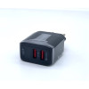 Блок питания Charger для быстрой зарядки с двумя портами, адаптер QC3.0 (100)