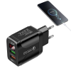 Блок питания Charger для быстрой зарядки с двумя портами, адаптер QC3.0 (100)