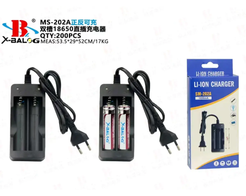 Зарядное устройство 220В 2x18650 MS-202A (200)