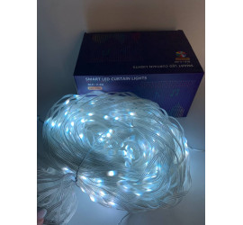 Умная гирлянда-штора Smart LED 3х2 м Bluetooth USB с приложением (40)