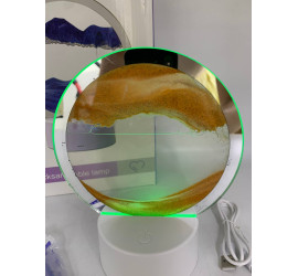 Настольная LED лампа ночник RGB Песочные часы 3D Модель2 (30)