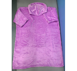 Полотенце-халат с капюшоном 2в1 73 см*97 см PURPLE (100)