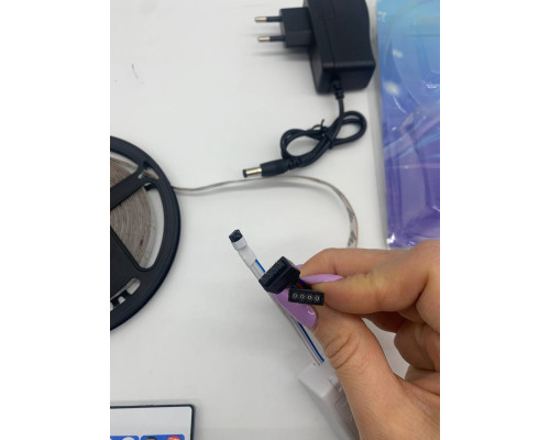 Светодиодная лента LED RGB 5м с пультом и блоком питания (60)