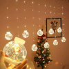 Гирлянда шары с дедом морозом LED USB МУЛЬТИК (30)