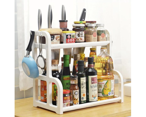 Кухонная пластиковая стойка-органайзер для специй Kitcken seasoning shelf (30)