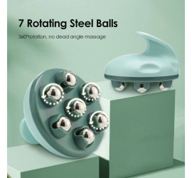 Ручной роликовы массажер для тела 7 Rotating Steel Balls (100)