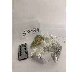 Гирлянда-штора-роса светодиодная 200 LED 3х2 м USB с пультом БЕЛЫЙ (100)