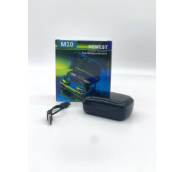 Беспроводные наушники M10 вкладыши с микрофоном для Андроид и IOS TWS (100)