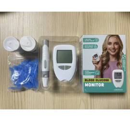 Глюкометр Blood Glucose Meter с тест-полоски и ланцетами Model3 JHBGM001A (100)