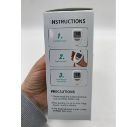 Глюкометр Blood Glucose Meter с тест-полоски и ланцетами Model3 JHBGM001A (100)