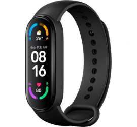 Часы смарт Smart Band M6 шагомер, измерение давления и пульса черные (200)