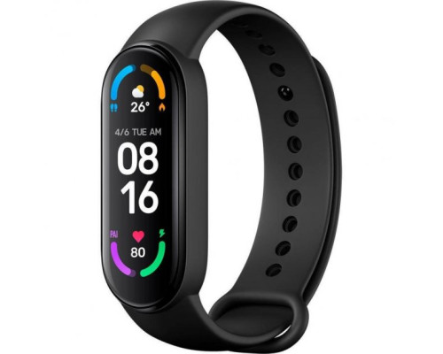 Часы смарт Smart Band M6 шагомер, измерение давления и пульса черные (200)