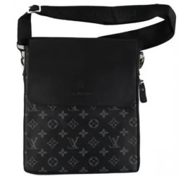 Мужская сумка-планшет через плечо Louis Vuitton рисунок синий(50)