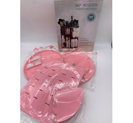 Органайзер для косметики РОЗОВЫЙ 360 град. ROTATION (24)