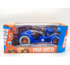 Радиоуправляемый мотоцикл с дезинфектором СИНИЙ Virus HUNTER(12)