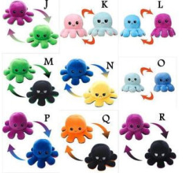 Мягкая двухсторонняя игрушка Осьминог МИКС Changing color soft toys (500)