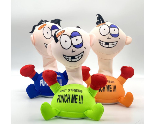 Мягкая игрушка-антистресс PUNCH ME «Ударь меня» ЗЕЛЕНАЯ  (120)