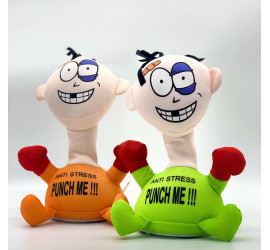 Мягкая игрушка-антистресс PUNCH ME «Ударь меня» ЗЕЛЕНАЯ  (120)