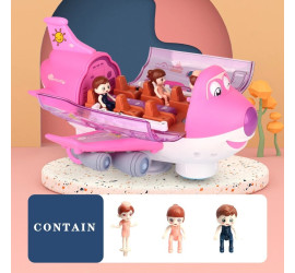 Игрушечный самолет Airliner Light Music 8811-18 PINK (60)