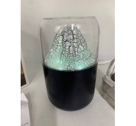Увлажнитель воздуха ночник Вулкан Valcano humidifier BLACK (60)