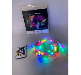 Светодиодная лента LED RGB 5м с пультом и приложением Bluetooth APP (100)