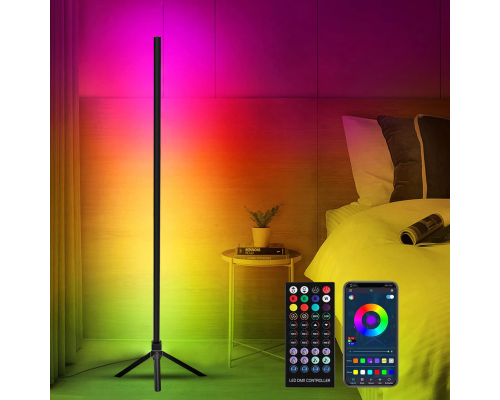 Напольная лампа 360 градусов торшер RGB 103см. с пультом управления 10W USB ЗАРЯДКА+Приложение (25)