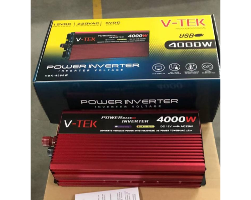 Инвертор V-TEK 4000W с экраном (10)
