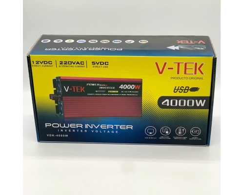 Инвертор V-TEK 4000W с экраном (10)