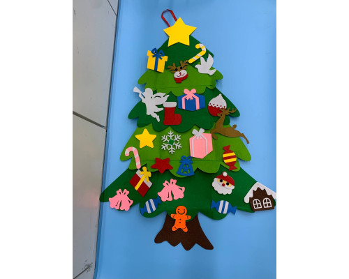 Детская елочка с игрушками из фетра Chrismas Free (200)