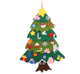 Детская елочка с игрушками из фетра Chrismas Free (200)
