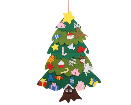 Детская елочка с игрушками из фетра Chrismas Free (200)