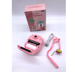 Детский фотоаппарат с мгновенной печатью фотографий Kids Print Camera PINK (30)