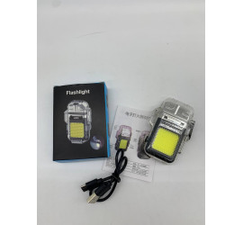 Зажигалка с фонариком Cigarette lighter FLASHLIGHT HY8810-1 JS-C01A type-c (300)
