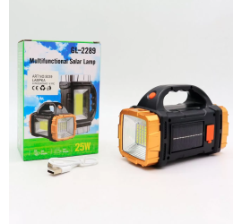 Фонарь ручной 2в1 GL-2289 с солнечной панелью и Power bank (84)