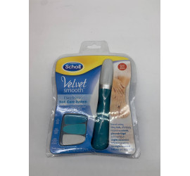 Электрическая пилка для ногтей + 3 насадки Scholl Velvet NAIL Care System (100)